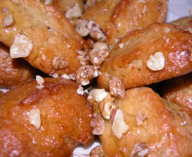 Melomakarona (Christmas Honey cookies)