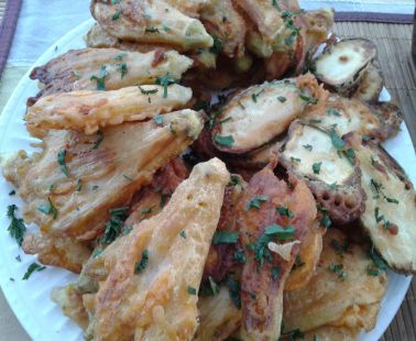 Crispy fried zucchini blossoms recipe