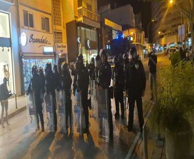 Αστυνομικός κλοιός στο κέντρο της Λεμεσού
