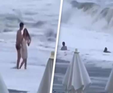 Βίντεο: Η στιγμή που τα ορμητικά κύματα «καταπίνουν» 20χρονη