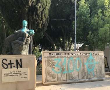 Βανδάλισαν το μνημείο των αντιστασιακών στη Λεμεσό