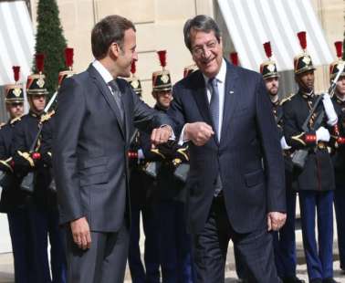 Ο Αναστασιάδης έλαβε συγχαρητήριο μήνυμα από τον Πρόεδρο της Γαλλίας