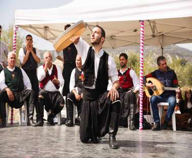 Traditional dance festival, in Geroskipou Square