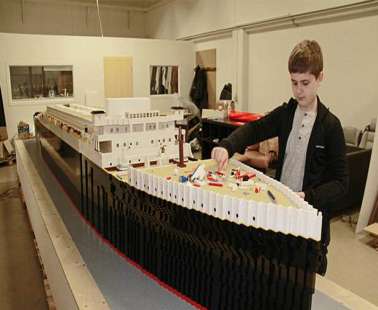 Ο Τιτανικός με τουβλάκια Lego