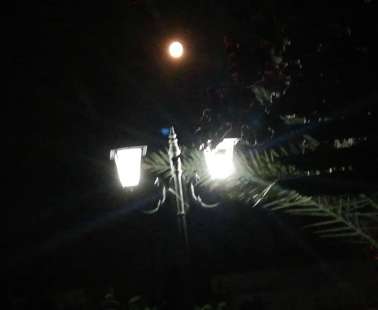 Full moon, the "harvest moon" September 2019