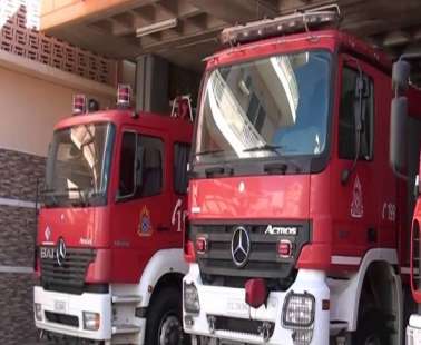 Φωτιά σε λεωφορείο με μαθητές στη Λάρνακα