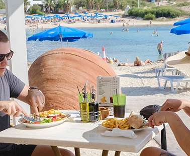 We found a wonderful place on the beach you must try!