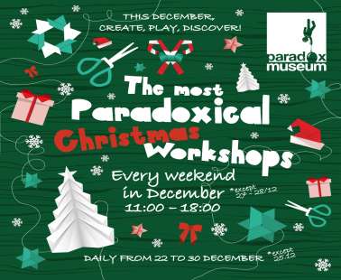 Create, play, discover… the most Paradoxical Christmas Workshops!