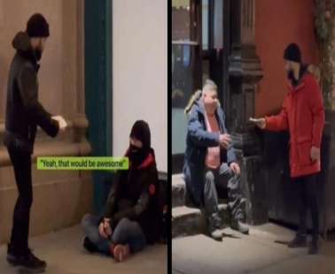 Διχάζει ο TikToker που μοιράζει λεφτά σε άστεγους