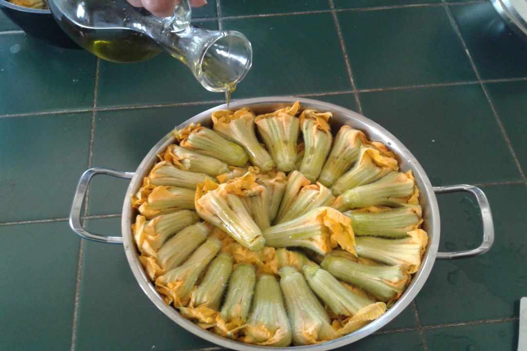 Stuffed zucchini blossoms recipe