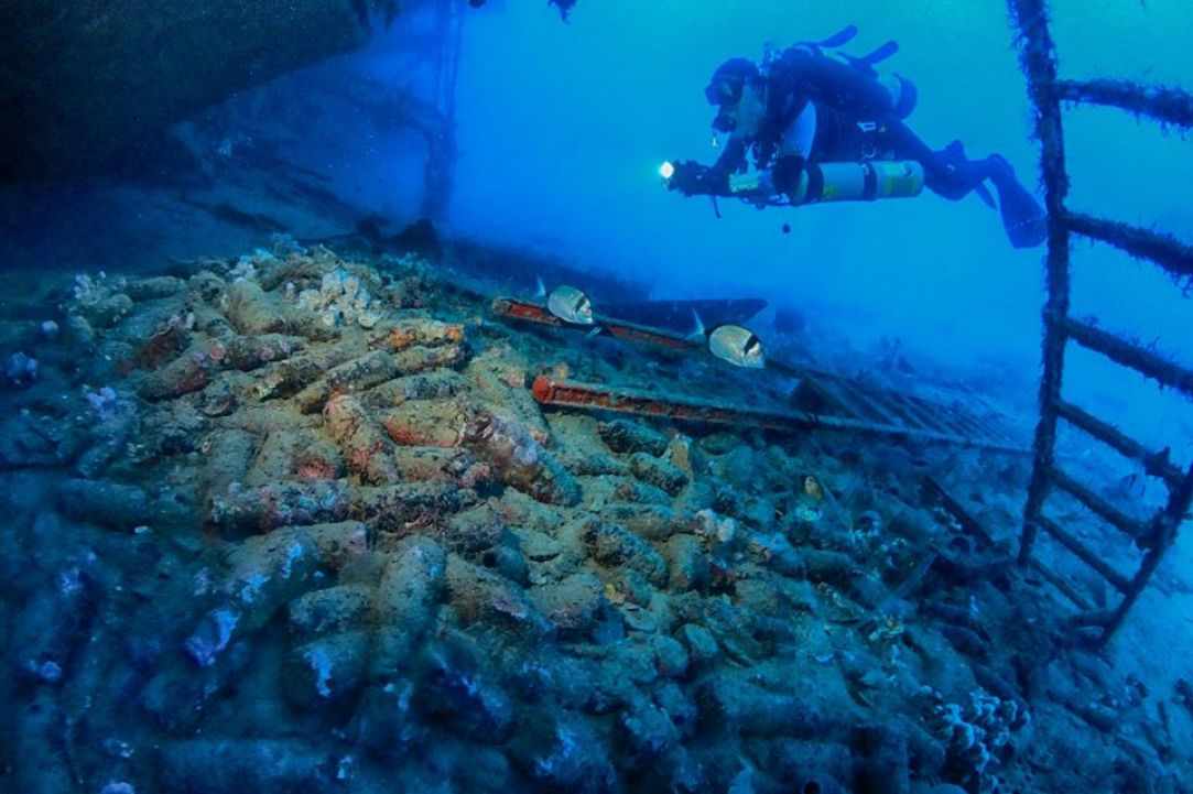 Zenobia wreck dive at Larnaka Cyprus