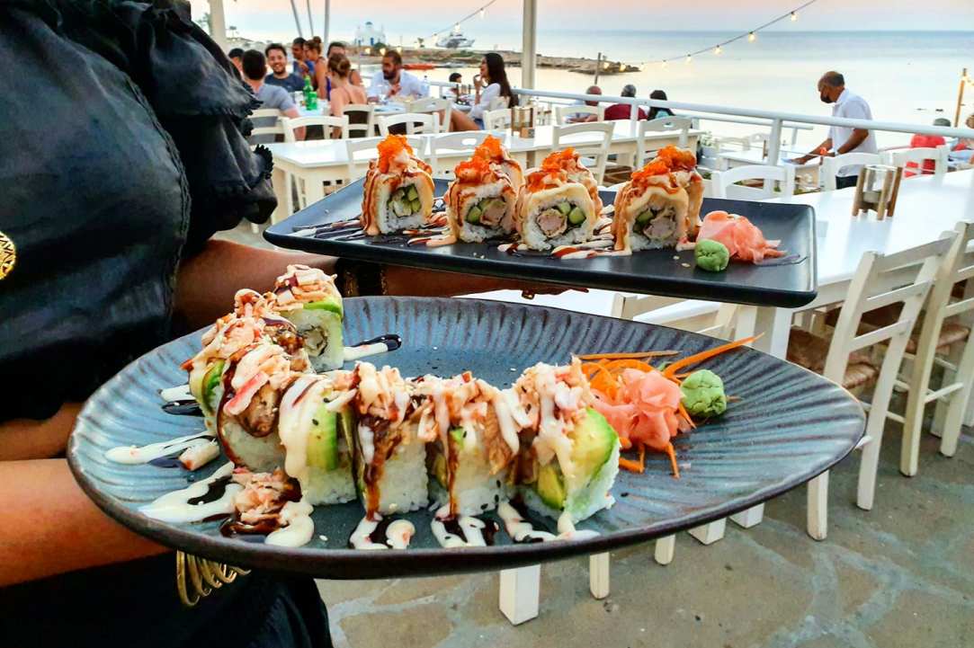 Eating fresh fish right on the beach feels like paradise!