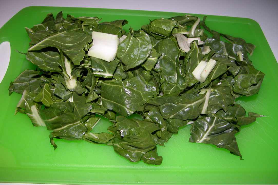 Fresh Broad Beans with Swiss Chard and Tromboncino Courgette gallery image 5