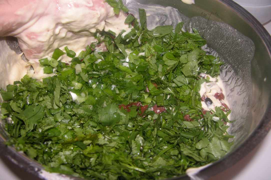 Eliopita-Olive pie (Cypriot Traditional Recipe in mold)