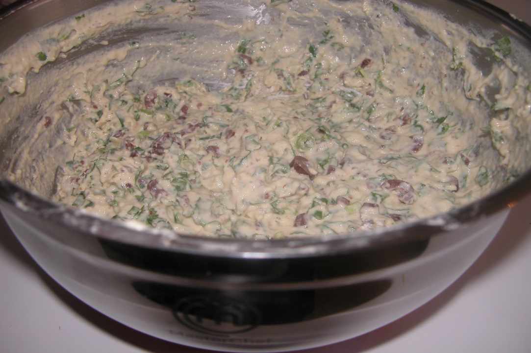 Eliopita-Olive pie (Cypriot Traditional Recipe in mold)