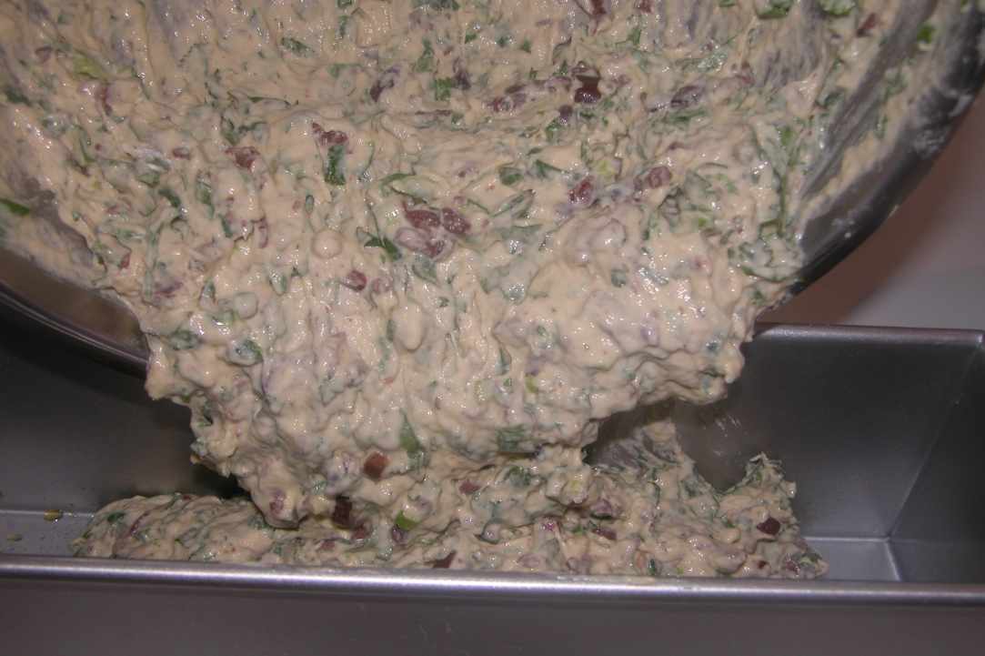 Eliopita-Olive pie (Cypriot Traditional Recipe in mold)