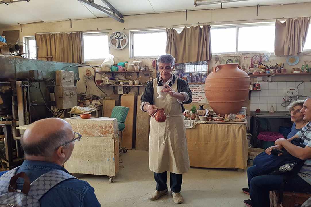 Interview with the owner of Emira Pottery in Larnaka