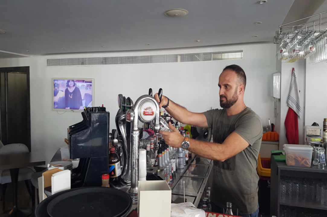 Interview with the manager of Abacus Restaurant and Lounge cafe in Ayia Napa