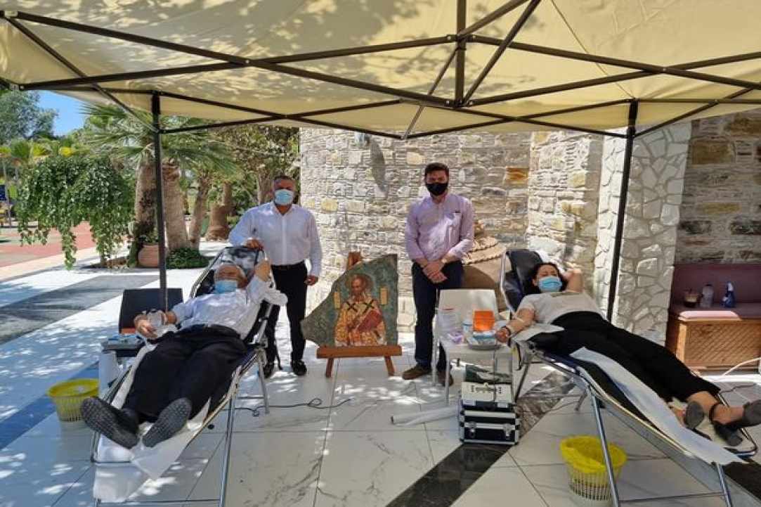 Aιμοδοσία στο Περιβόλι του Αγίου Λαζάρου