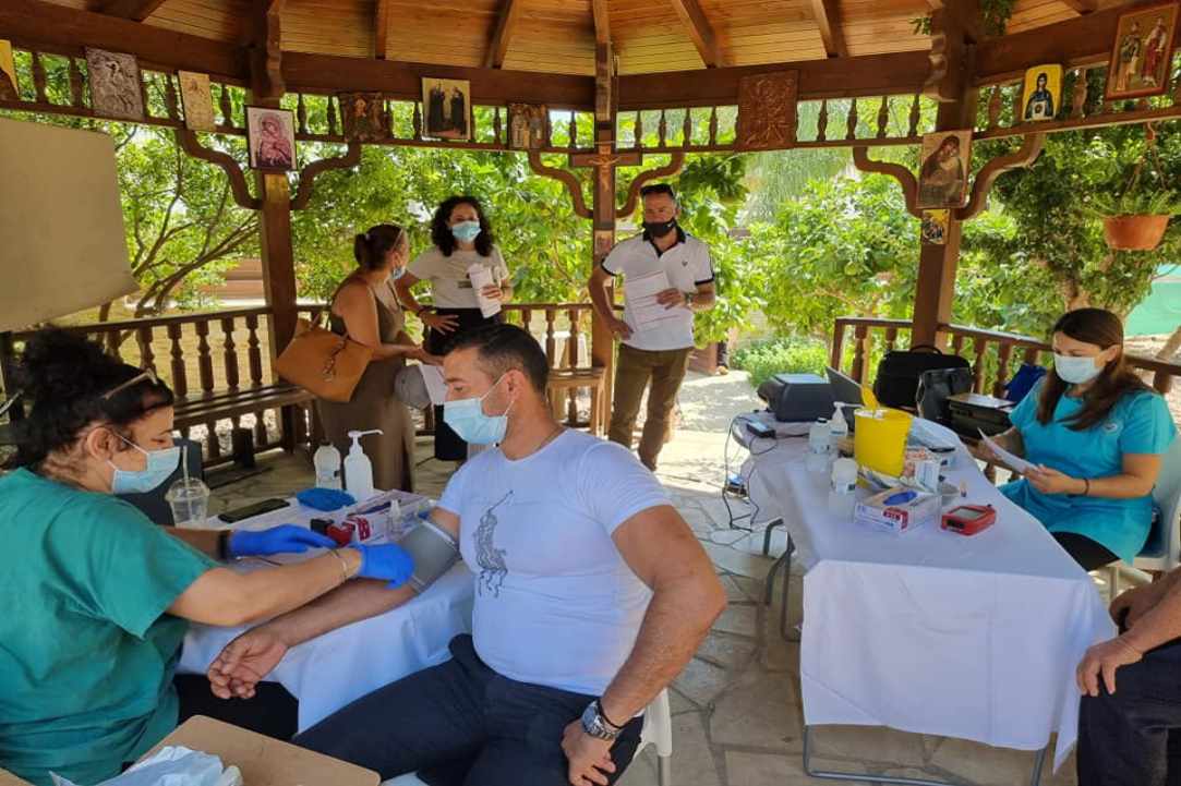 Aιμοδοσία στο Περιβόλι του Αγίου Λαζάρου