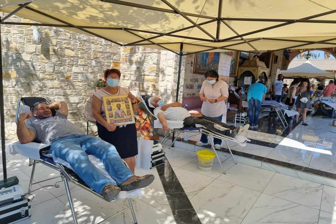 Aιμοδοσία στο Περιβόλι του Αγίου Λαζάρου