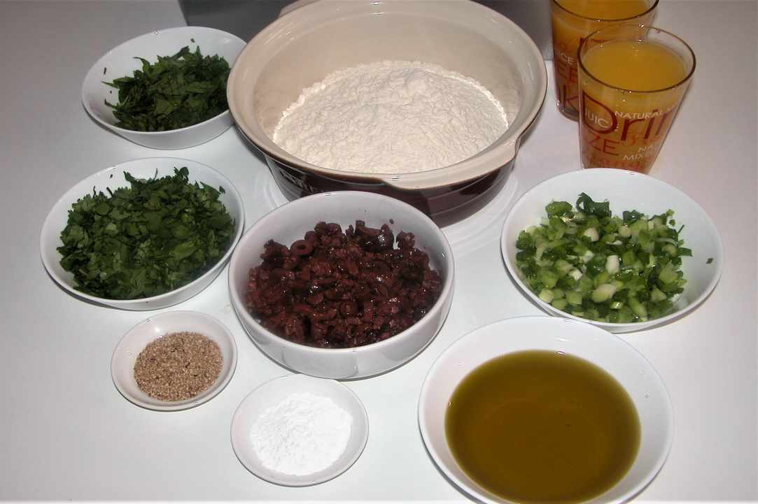Eliopita-Olive pie (Cypriot Traditional Recipe in mold)