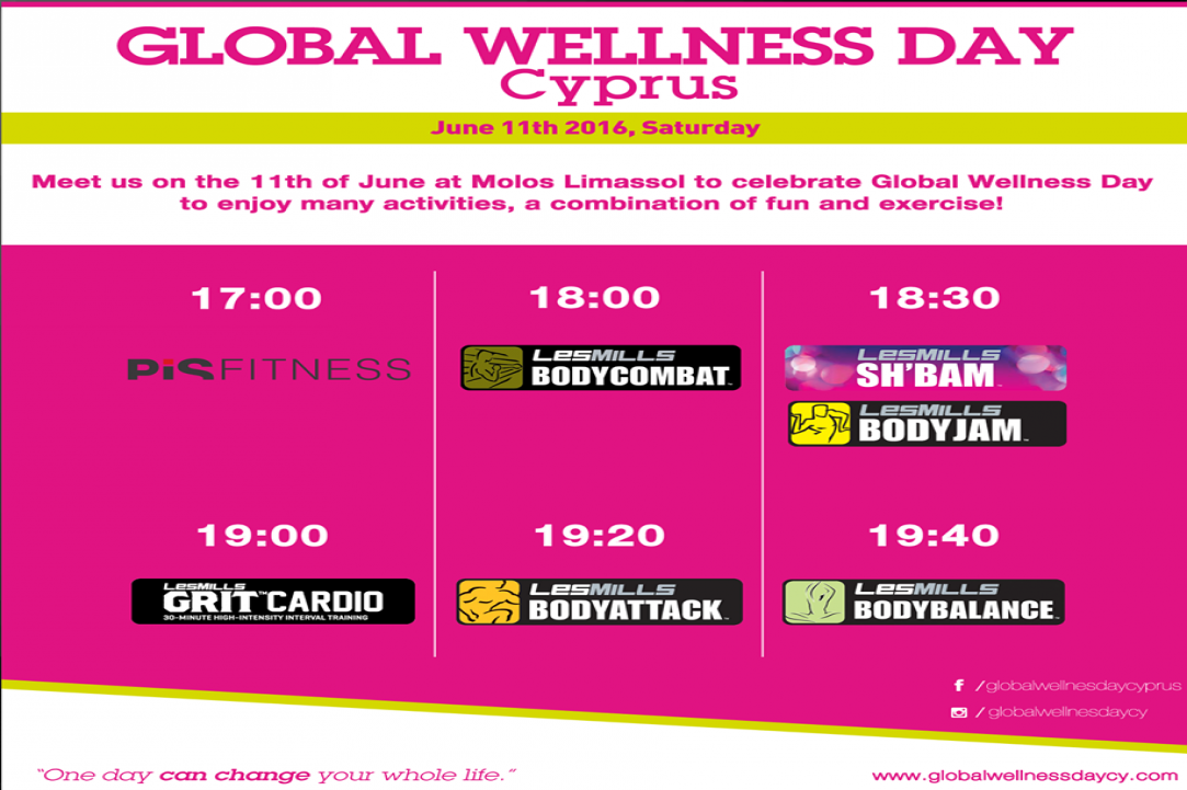 Global Wellness Day Cyprus Saturday, June 11