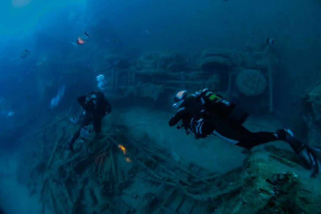 Zenobia wreck dive at Larnaka Cyprus
