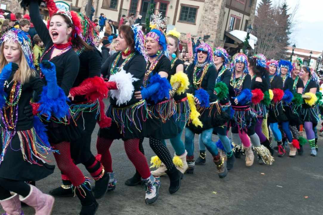 Carnival Parade in the countryside