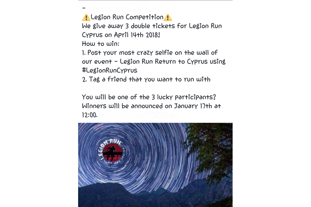 Legion Run - Return to Cyprus!