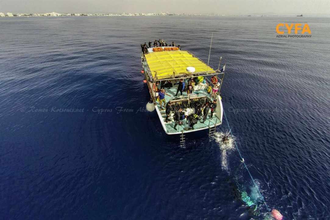 Zenobia wreck dive at Larnaka Cyprus