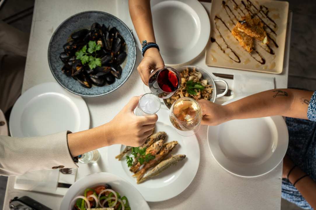 We discovered a spot with stunning views and incredible seafood and fish dishes