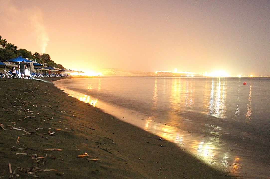 Fishing at night with the stars