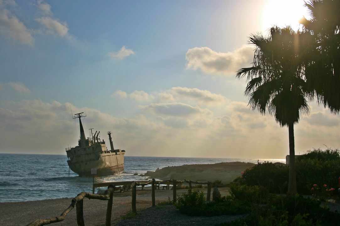 Wreck of the Edro III, Sea Caves, Pafos