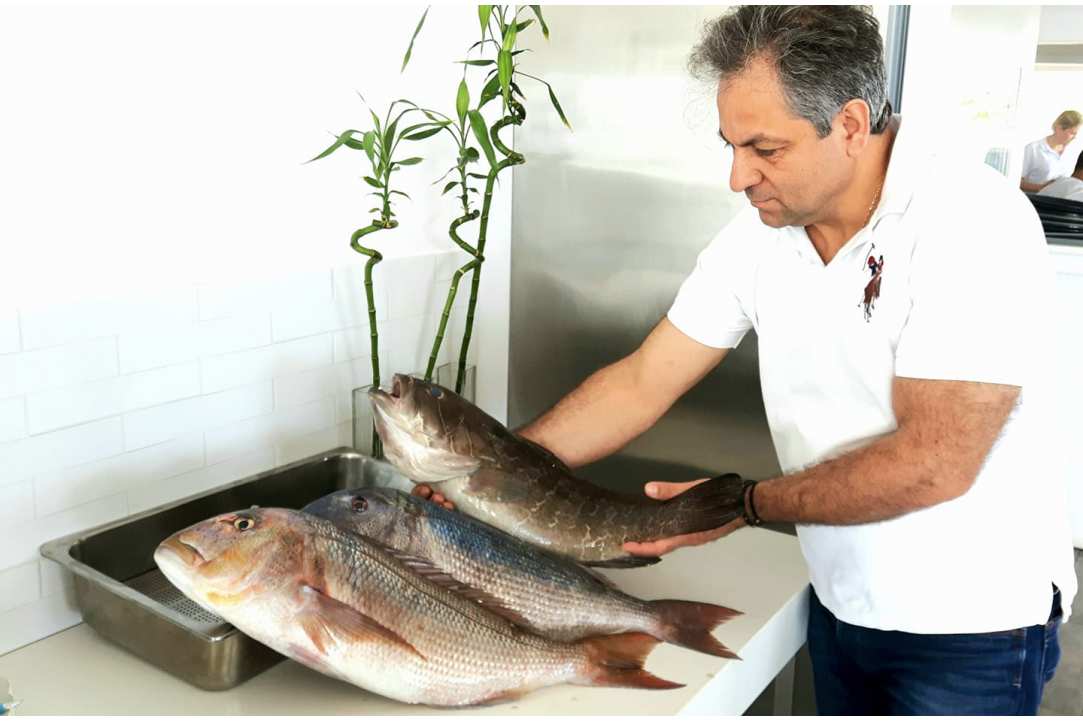 Eating fresh fish right on the beach feels like paradise!
