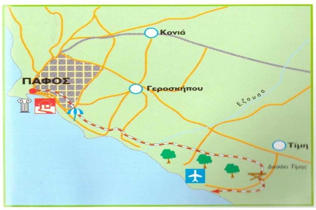 Bicycle routes of Cyprus Larnaka and Pafos