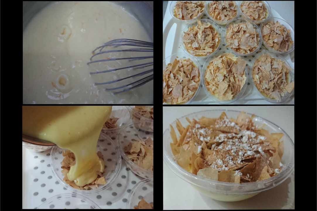 Cream Bougatsa with crushed filo pastry gallery image 2