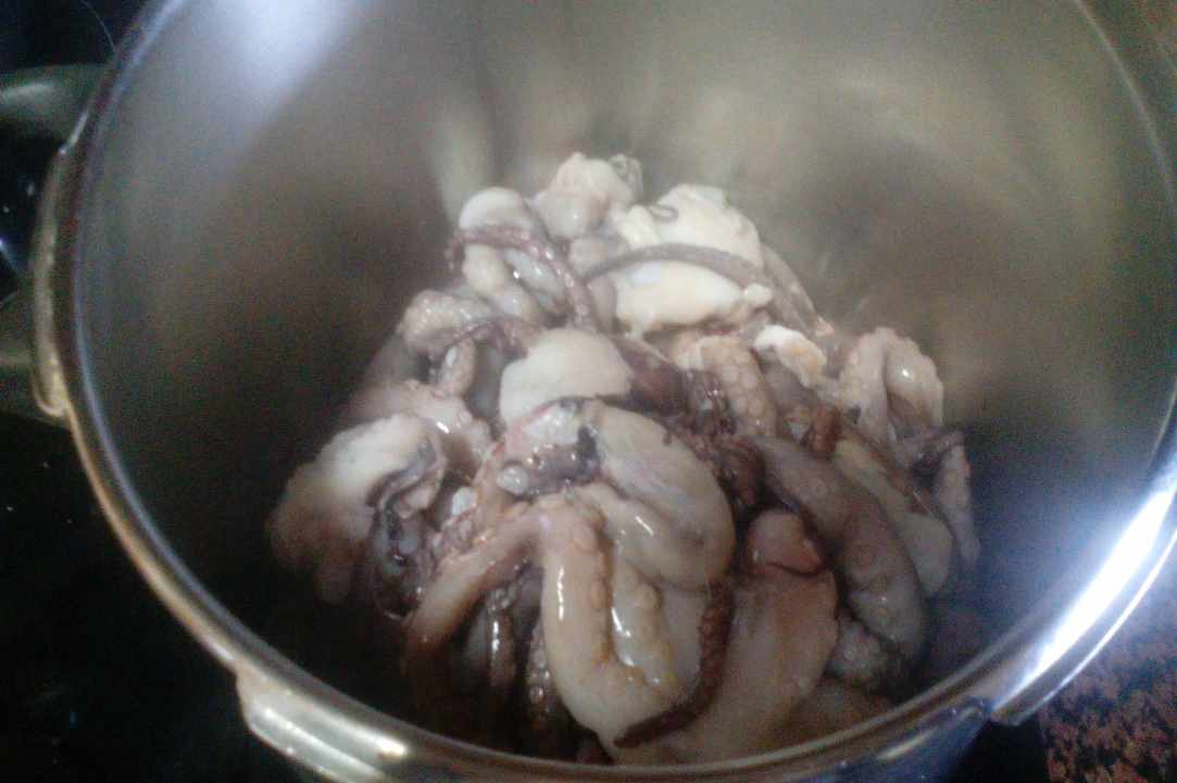 Oktapus in red wine – “Ktapodaki krasato kathisto”