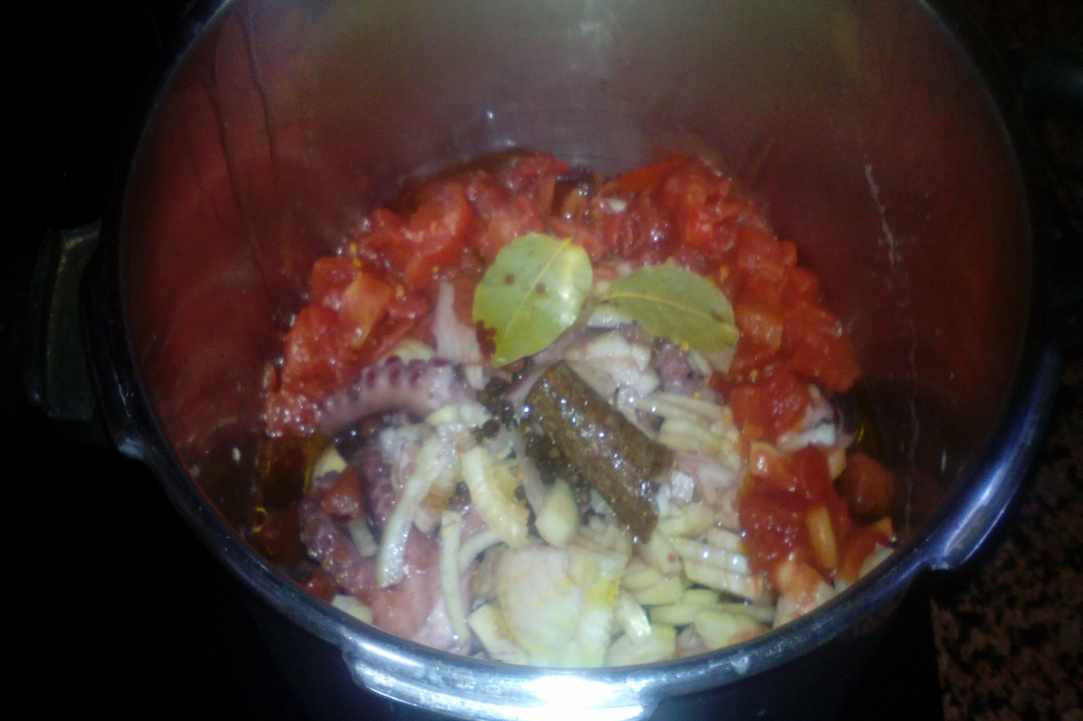 Oktapus in red wine – “Ktapodaki krasato kathisto”