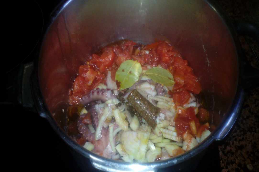 Oktapus in red wine – “Ktapodaki krasato kathisto”