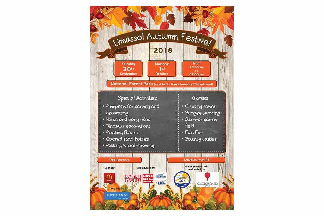 The Limassol Autumn Festival at the Limassol National Forest Park 2018