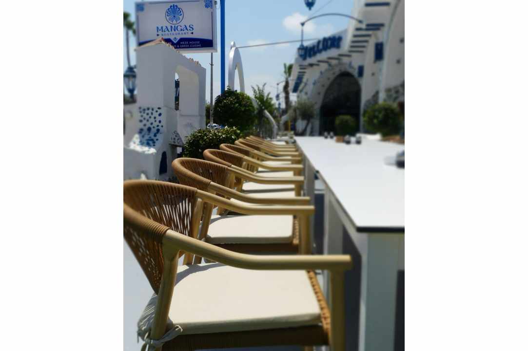 We enjoyed great food in a place reminiscent of a Greek island
