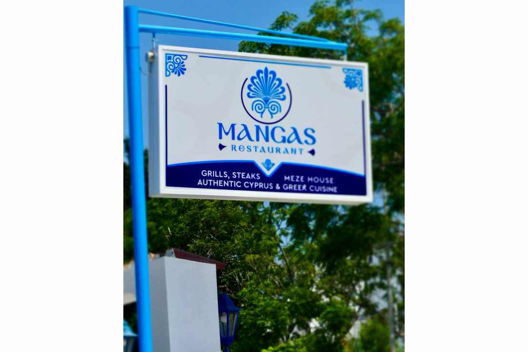 We enjoyed great food in a place reminiscent of a Greek island