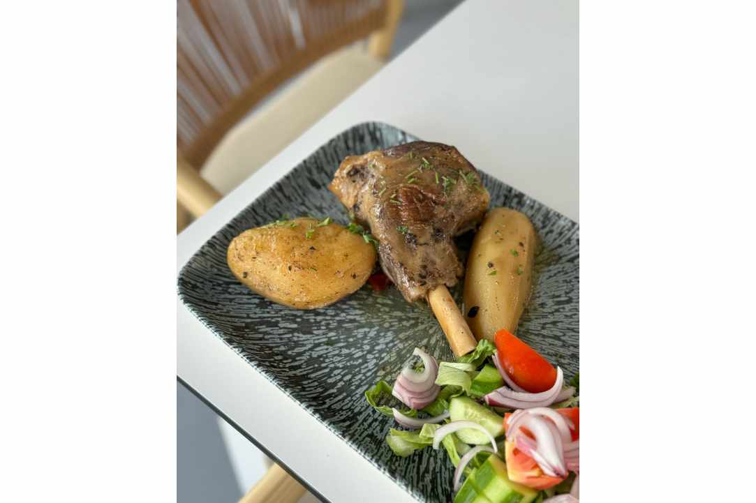 We enjoyed great food in a place reminiscent of a Greek island