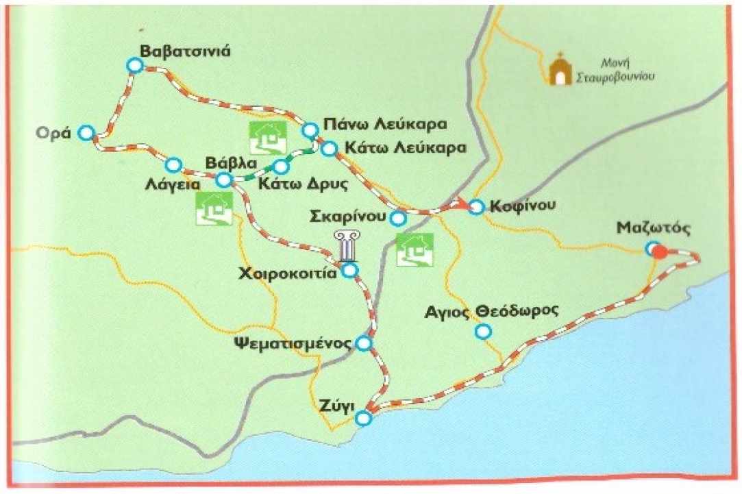 Bicycle routes of Cyprus Larnaka and Pafos