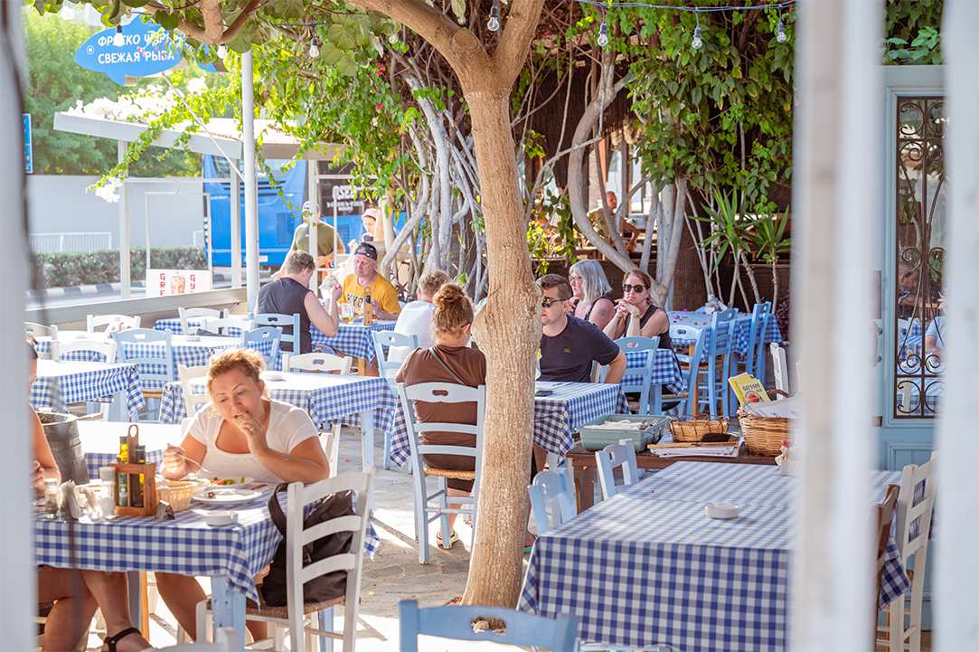 We discovered a tavern in Ayia Napa for mezedes and fresh fish all year round
