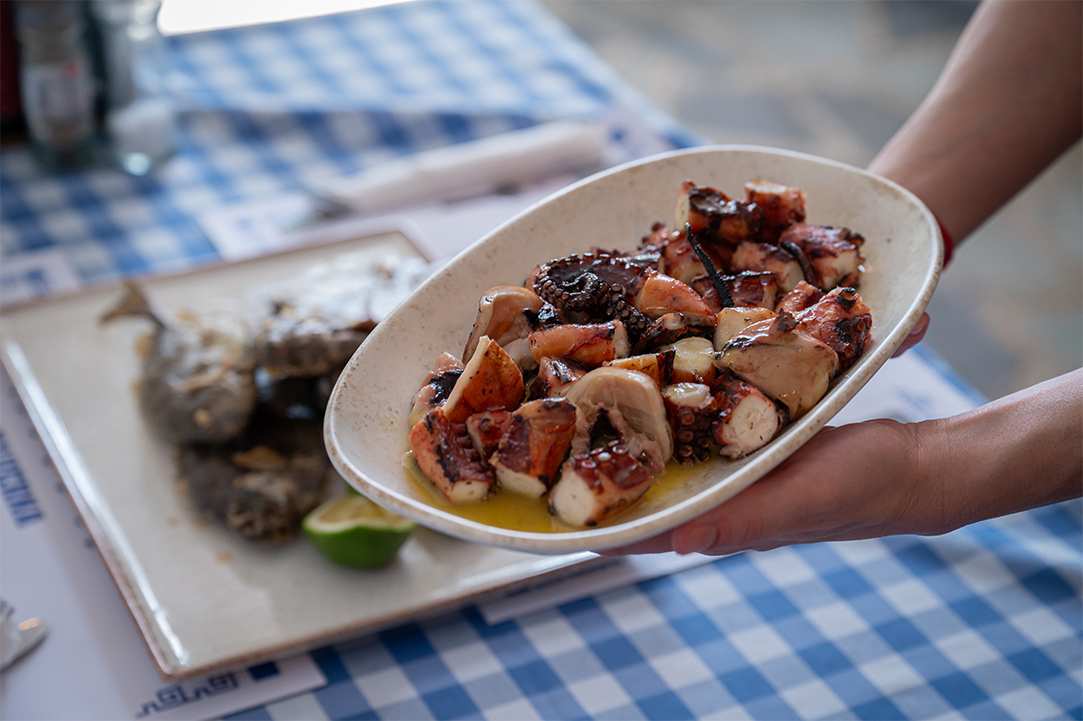 We discovered a tavern in Ayia Napa for mezedes and fresh fish all year round