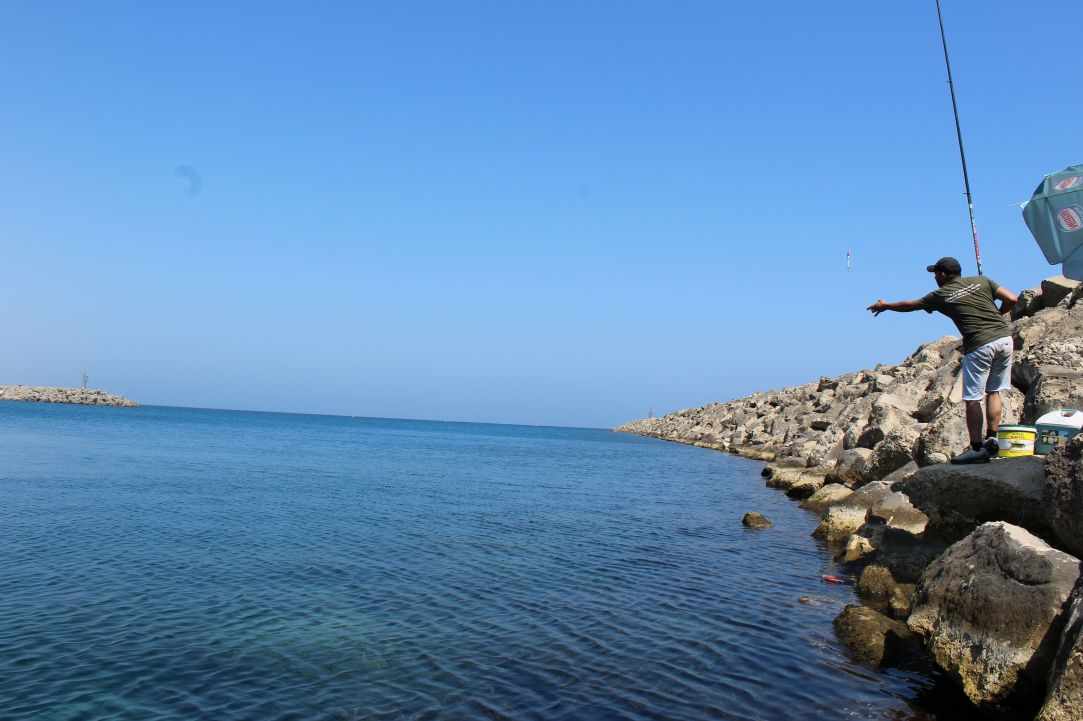 Simple fishing in Cyprus