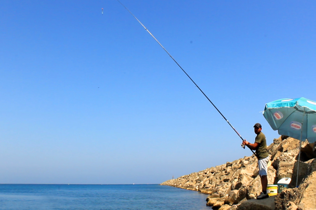Simple fishing in Cyprus