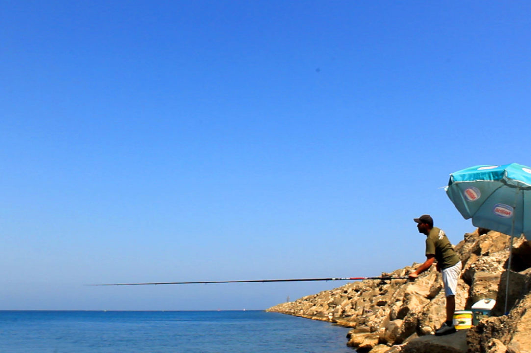 Simple fishing in Cyprus